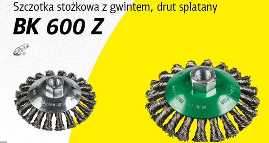 Picture of Klingspor K.SZCZOTKA STOKOWA 100mm M14 BK600Z DRUT SKRCANY NIERDZEWNY