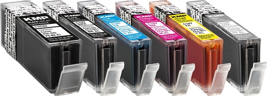 Изображение Tusz KMP Patrone Canon CLI-571 BK/C/M/Y comp. Multipack C107PIXV - 1567,0050