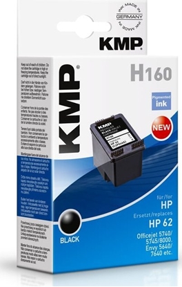 Attēls no KMP H160 ink cartridge black compatible with HP C2P04AE No 62