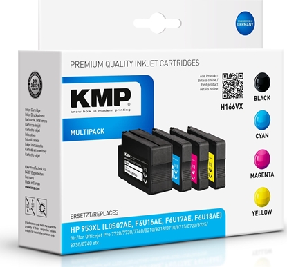 Picture of KMP H166VX Multipack BK/C/M/Y compatible with HP 953 XL