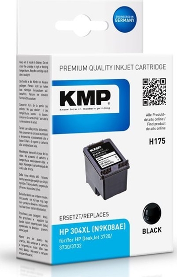 Picture of KMP H175BX ink cartridge black compatible mit HP N9K08AE 304 XL