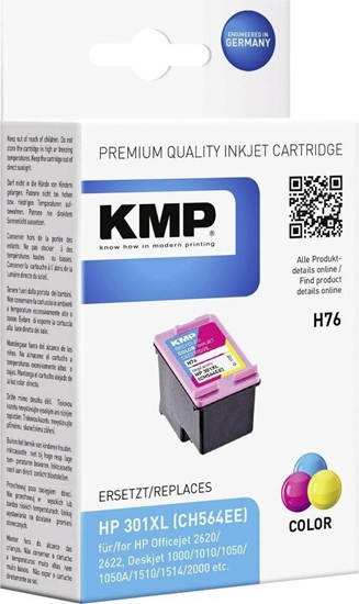 Picture of KMP H76 ink cartridge color compatible with HP CH 564 EE