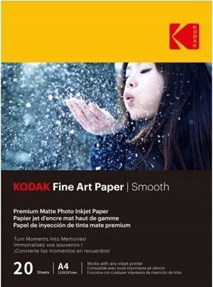 Attēls no Kodak Papier Fotograficzny Foto Kodak Premium FineArt Smooth 20 szt. A4 21x30cm / CAT 9891-092