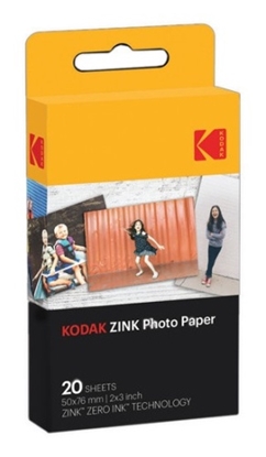 Attēls no Kodak ZINK 2x3'' 50x76 mm 20 Sheets Photo Paper