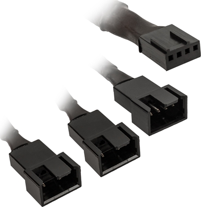 Picture of Kolink Kolink 1-3 PWM Lüfter Splitterkabel - 35 cm, geflochten, schwarz