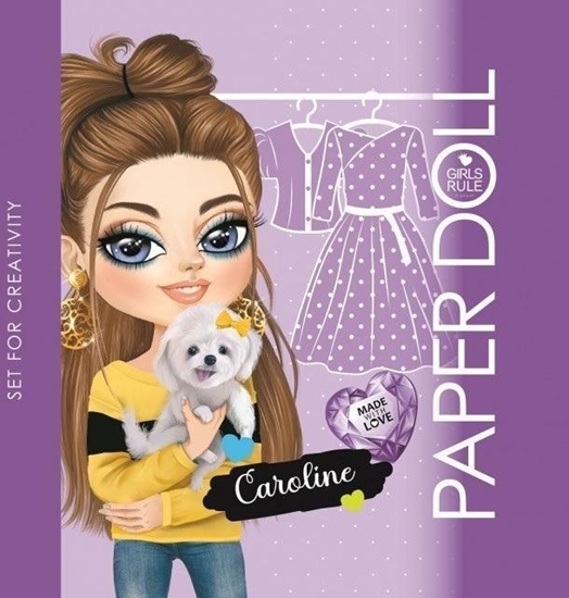 Изображение Kolorowanka 140x140 Lalka do wycinania Caroline