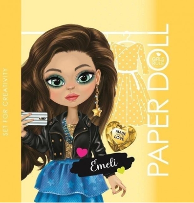 Изображение Kolorowanka 140x140 Lalka do wycinania Emeli óta