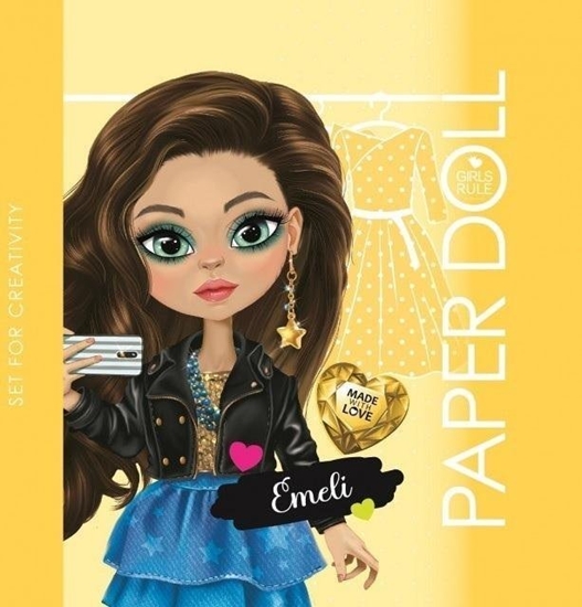 Изображение Kolorowanka 140x140 Lalka do wycinania Emeli óta