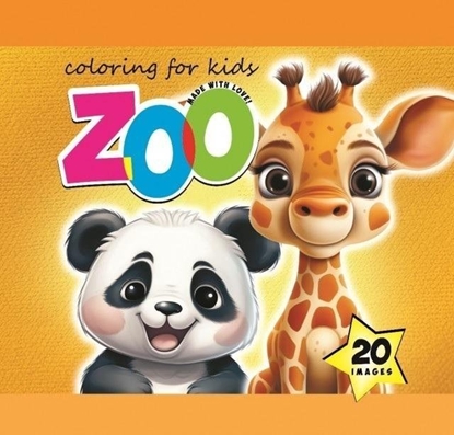 Изображение Kolorowanka 140x140 Zoo pomaraczowa 20 obrazków