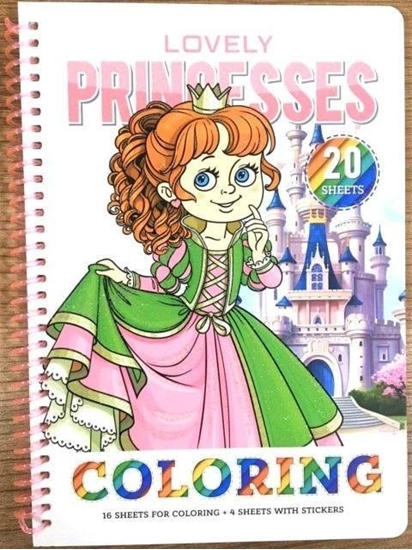 Изображение Kolorowanka A5 koo 20 kartek Urocze ksiniczki