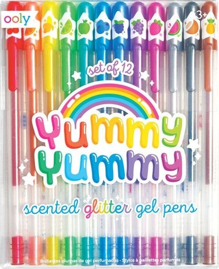 Picture of Kolorowe Baloniki Dugopisy pachnce elowe z brokatem