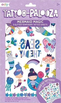 Attēls no Kolorowe Baloniki Tatuae zmywalne Tattoo Palooza - Syrenki