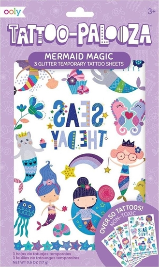 Picture of Kolorowe Baloniki Tatuae zmywalne Tattoo Palooza - Syrenki