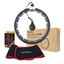 Picture of Komplekts HULA HOOP HHW06 BLACK WITH A GRAVITY BALL AND COUNTER HMS + WAIST SUPPORT BR163 RED