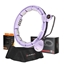 Picture of Komplekts HULA HOOP MAGNETIC VIOLET HHM13 WITH WEIGHT + COUNTER HMS + WAIST SUPPORT BR163 BLACK
