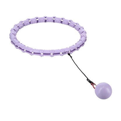 Attēls no KOMPLEKTS HULA HOOP OHA02 VIOLET AR SVARU ONE FITNESS + VIDUKA ATBALSTS BR160