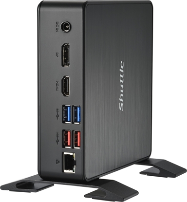 Picture of Komputer Shuttle NC40U7 komputer typu barebone 0.84L sized PC Czarny i7-1255U Intel SoC