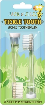 Изображение Kocówka Jack N' Jill, Wymienne gówki do szczoteczki sonicznej Tickle Tooth, 2 szt