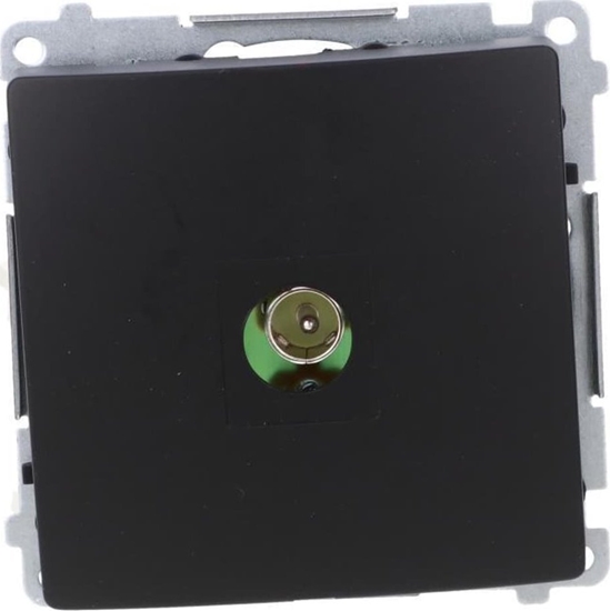 Picture of Kontakt-Simon Gniazdo antenowe Kontakt-Simon Simon Basic BMAK3.01/49 pojedyncze kocowe modu zastpuje BMAK1.01/.. czarny mat