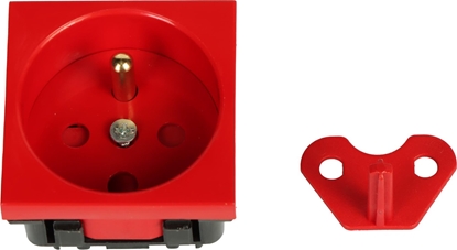 Picture of Kontakt-Simon GNIAZDO POJEDYNCZE DATA Z KLUCZEM UPRAWNIAJCYM GN-DATA-1P/LS System 45