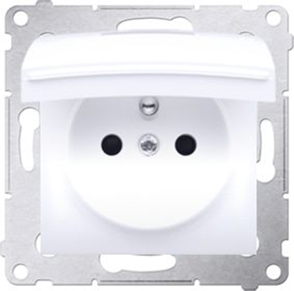 Picture of Kontakt-Simon Gniazdo pojedyncze Simon 54 hermetyczne uziemienie 16A IP44 biay (DGZ1BUZ.01/11A)