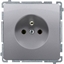Attēls no Kontakt-Simon Gniazdo pojedyncze Simon Basic z uziemieniem 16A inox (BMGZ1.01/21)