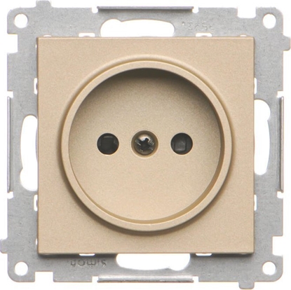 Picture of Kontakt-Simon Gniazdo wtyczkowe Kontakt-Simon 55 TG1CZ.01/144 bez uziemienia z przesonami modu 16 A, 250V~, szybkozcza szampaski mat