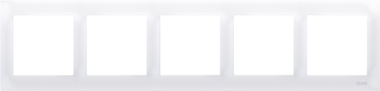 Picture of Kontakt-Simon Ramka 5-krotna 54 Premium do puszek karton-gips biay (DRK5/11)