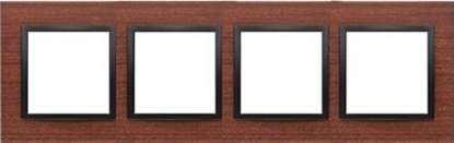 Picture of Kontakt-Simon Ramka Kontakt-Simon Nature DRN4/87 4-krotna czarna orzech