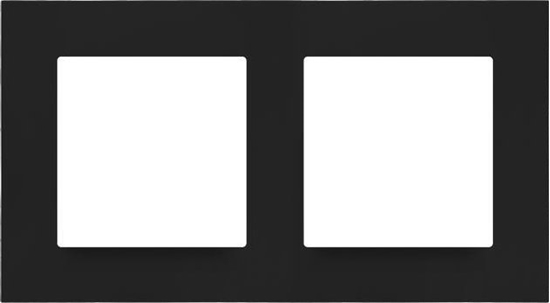 Изображение Kontakt-Simon Ramka podwójna Kontakt-Simon 55 TR2/149 LINE czarny mat