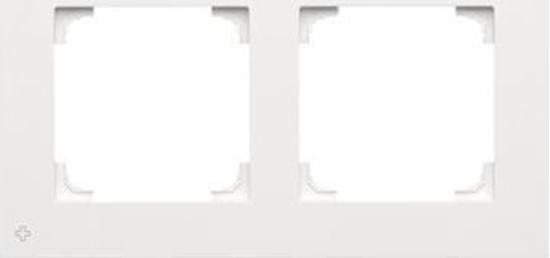 Изображение Kontakt-Simon Ramka podwójna Kontakt-Simon 55 TR2/AB111 LINE antybakteryjna biay mat