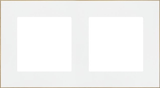 Изображение Kontakt-Simon Ramka podwójna Kontakt-Simon 55 TRD2.166/111 DUO biaa/zota