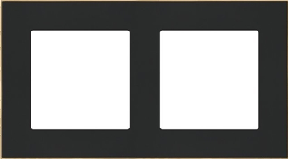 Изображение Kontakt-Simon Ramka podwójna Kontakt-Simon 55 TRD2.166/149 DUO czarna/zota