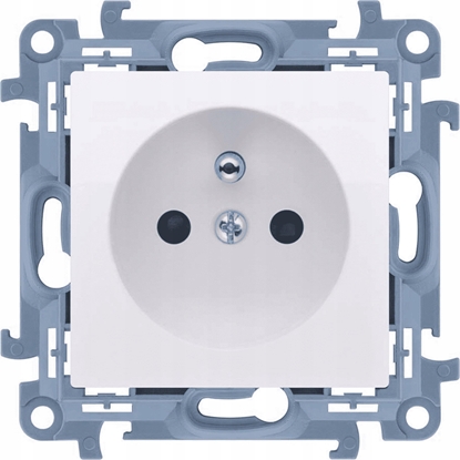 Picture of Kontakt-Simon Simon 10 Gniazdo wtyczkowe pojedyncze z uziemieniem z przesonami torów prdowych biay 16A CGZ1CZ.01/11