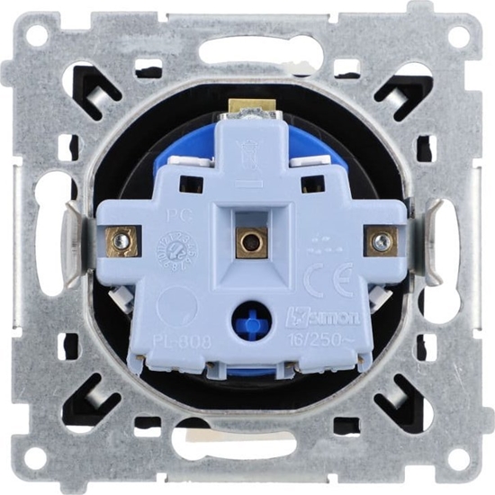 Picture of Kontakt-Simon Simon 54 Gniazdo DATA z kluczem uprawniajcym (modu) 16A 250V zaciski rubowe czarny mat DGD1.01/49