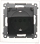 Attēls no Kontakt-Simon Simon 54 Gniazdo Schuko do wersji IP44 z przesonami z uszczelk ramki (modu) 16A 250V klapka transp. czarny mat DGSZ1BZ.01/49A