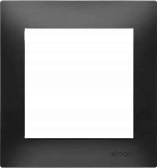 Picture of Kontakt-Simon Simon 54 Premium Ramka 1-krotna PREMIUM do puszek karton-gips IP20 / IP44 czarny mat DRK1/49