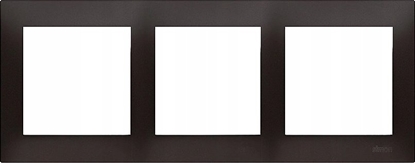 Attēls no Kontakt-Simon Simon 54 Premium Ramka 3-krotna PREMIUM do puszek karton-gips IP20 / IP44 czarny mat DRK3/49