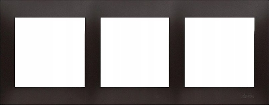 Picture of Kontakt-Simon Simon 54 Premium Ramka 3-krotna PREMIUM do puszek karton-gips IP20 / IP44 czarny mat DRK3/49