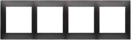 Picture of Kontakt-Simon Simon 54 Premium Ramka 4-krotna PREMIUM IP20 / IP44 czarny mat DR4/49