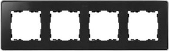 Picture of Kontakt-Simon Simon Detail 82 Ramka poczwórna Detail SELECT-metal GRAFIT / podstawa Chrom 8201640-241