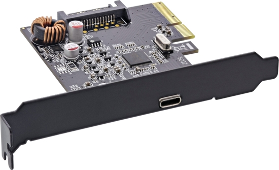 Picture of Kontroler InLine InLine® Interface card,USB 3.2 Gen.2x2, 1x USB Type-C, incl. low-profile slot bracket, PCIe x4