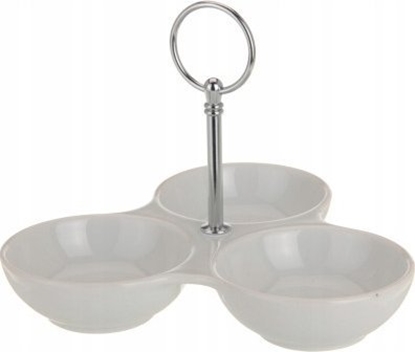 Attēls no Koopman Potrójna miska do serwowania przeksek 20x15 cm