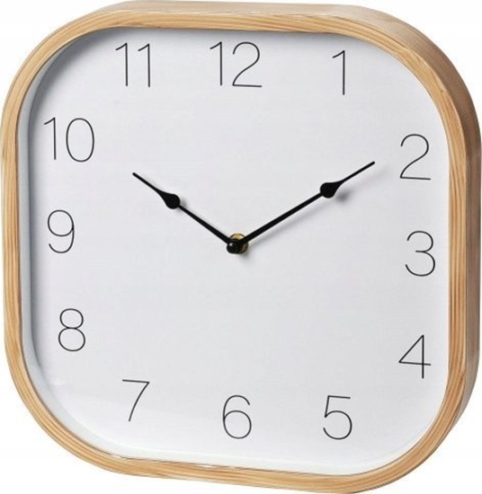 Picture of Koopman Zegar cienny kwadratowy drewniany biay 30cm