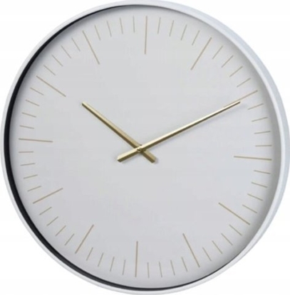 Picture of Koopman Zegar cienny nowoczesny okrgy bez cyfr biay 50 cm