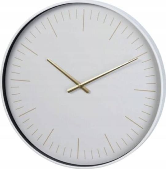 Picture of Koopman Zegar cienny nowoczesny okrgy bez cyfr biay 50 cm