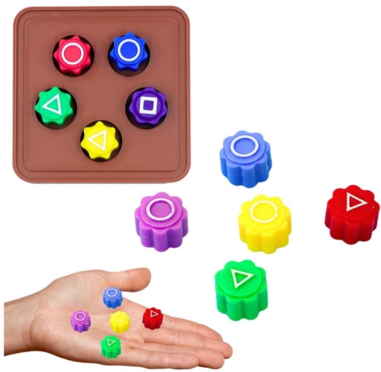 Picture of Koci Do Gry W Gonggi Hacele Gra Zrcznociowa Squid Games Podstawka 5szt B LEAN TOYS