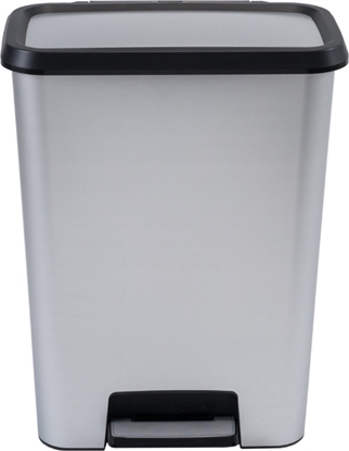 Picture of Kosz na mieci Curver na peda 50L srebrny (249811)