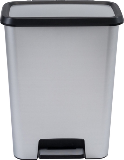 Picture of Kosz na mieci Curver na peda 50L srebrny (249811)