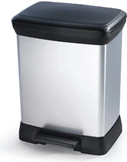 Picture of Kosz na mieci Curver na peda 30L srebrny (50279)